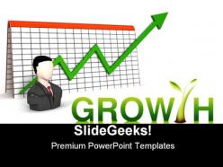 Growth business powerpoint backgrounds and templates 1210