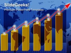 Growth chart business powerpoint templates and powerpoint backgrounds 0611