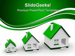 Growth of houses real estate powerpoint templates and powerpoint backgrounds 0411