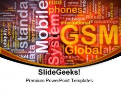 Gsm global communication technology powerpoint templates and powerpoint backgrounds 0611