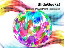 Hands background globe powerpoint templates and powerpoint backgrounds 0311