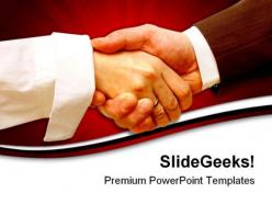 Handshake01 business powerpoint templates and powerpoint backgrounds 0611