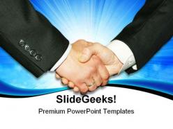Handshake02 business powerpoint templates and powerpoint backgrounds 0511