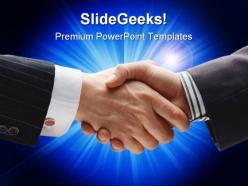 Handshake02 business powerpoint templates and powerpoint backgrounds 0611