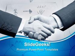 Handshake04 business powerpoint templates and powerpoint backgrounds 0711