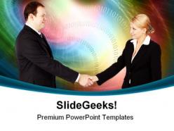 Handshake business powerpoint templates and powerpoint backgrounds 0211