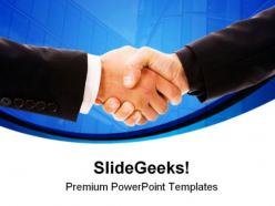 Handshake business powerpoint templates and powerpoint backgrounds 0311