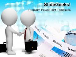 Handshake business powerpoint templates and powerpoint backgrounds 0511