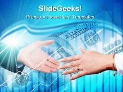Handshake finance powerpoint templates and powerpoint backgrounds 0311
