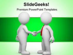 Handshake people business powerpoint backgrounds and templates 1210