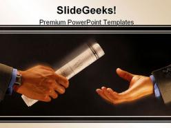 Handsoff business powerpoint background and template 1210