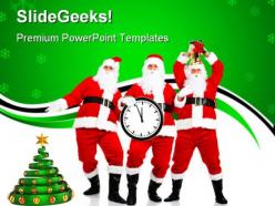 Happy christmas01 festival powerpoint templates and powerpoint backgrounds 0711