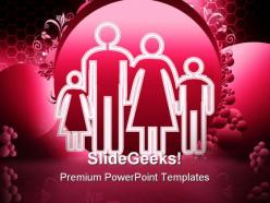 Happy family people powerpoint templates and powerpoint backgrounds 0711