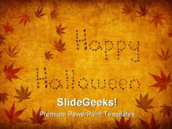 Happy halloween festival powerpoint templates and powerpoint backgrounds 0511