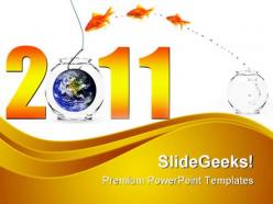 Happy New Year Business PowerPoint Templates And PowerPoint Backgrounds 0511