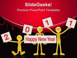 Happy New Year Festival PowerPoint Templates And PowerPoint Backgrounds 0411