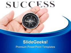 Headline success and compass business powerpoint templates and powerpoint backgrounds 0511