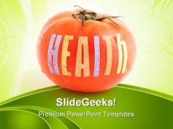 Health tomato food powerpoint templates and powerpoint backgrounds 0611