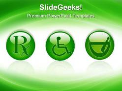 Healthcare buttons medical powerpoint templates and powerpoint backgrounds 0711