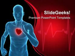 Healthy heart concept medical powerpoint templates and powerpoint backgrounds 0711