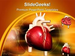 Heart abstract medical powerpoint backgrounds and templates 1210