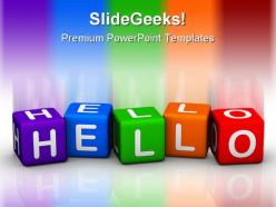 Hello cubes shapes powerpoint templates and powerpoint backgrounds 0211
