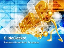 Help people business powerpoint templates and powerpoint backgrounds 0411