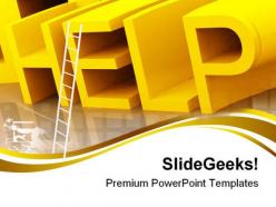 Help with ladder business powerpoint templates and powerpoint backgrounds 0711