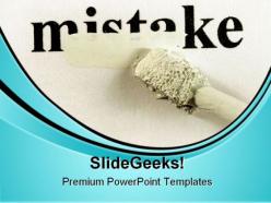 Hiding mistakes metaphor powerpoint templates and powerpoint backgrounds 0711