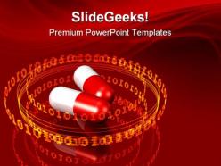 High tech medicine medical powerpoint templates and powerpoint backgrounds 0511