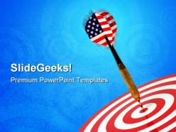 Hit target business powerpoint templates and powerpoint backgrounds 0411