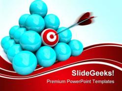 Hitting the target marketing powerpoint templates and powerpoint backgrounds 0511