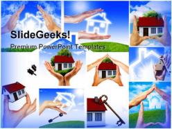 Home collage real estate powerpoint templates and powerpoint backgrounds 0511