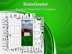 Home ownership real estate powerpoint templates and powerpoint backgrounds 0811