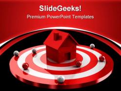 Home target real estate powerpoint templates and powerpoint backgrounds 0711