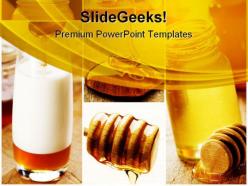 Honey for health food powerpoint templates and powerpoint backgrounds 0811