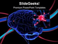 Human brain medical powerpoint backgrounds and templates 1210
