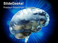 Human brain medical powerpoint templates and powerpoint backgrounds 0711