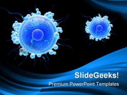 Human egg cell science powerpoint templates and powerpoint backgrounds 0611