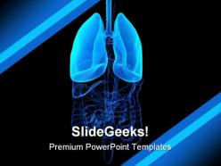 Human lung science powerpoint templates and powerpoint backgrounds 0511