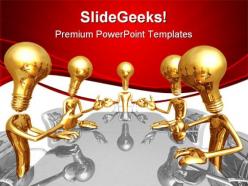Idea meeting business powerpoint templates and powerpoint backgrounds 0611