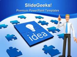 Idea people business powerpoint backgrounds and templates 0111