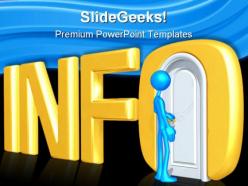 Info door business powerpoint templates and powerpoint backgrounds 0311