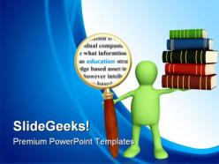 Information education powerpoint backgrounds and templates 0111