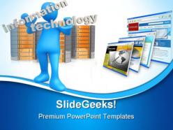 Information technology internet powerpoint templates and powerpoint backgrounds 0711