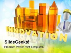 Innovation construction powerpoint templates and powerpoint backgrounds 0611