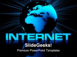 Internet and globe computer powerpoint templates and powerpoint backgrounds 0211