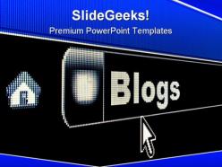 Internet blogs concept computer powerpoint templates and powerpoint backgrounds 0711