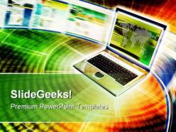 Internet communication business powerpoint templates and powerpoint backgrounds 0711