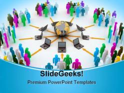 Internet concept global powerpoint templates and powerpoint backgrounds 0711